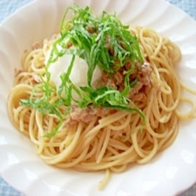 あっさり☆ツナと納豆パスタ